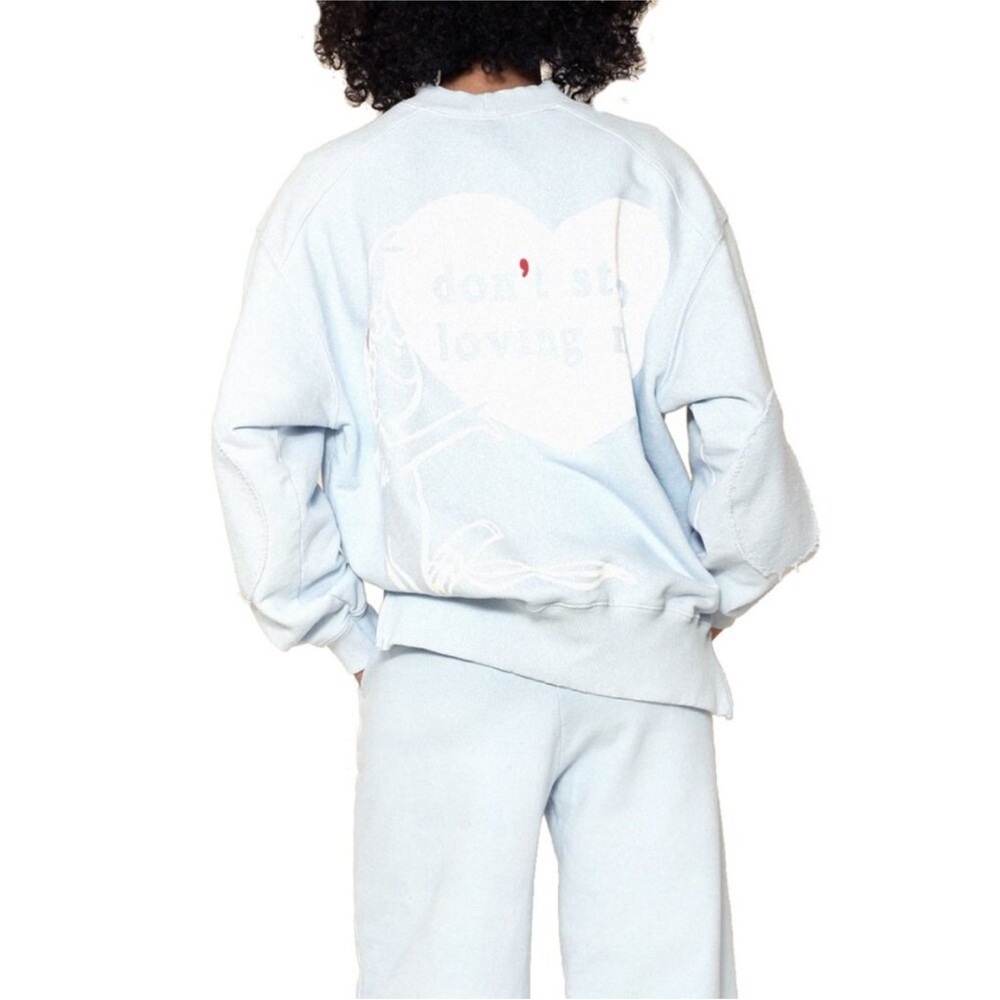 Boys Lie Light Blue Graphic Crewneck Sweater - Picture 3 of 8